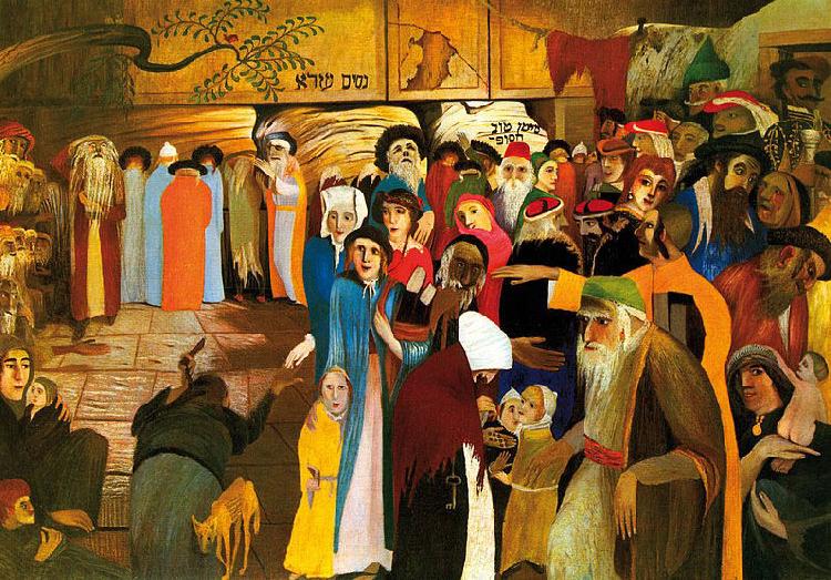 Tivadar Kosztka Csontvary Csontvary A panaszfal bejaratanal Jeruzsalemben oil painting image